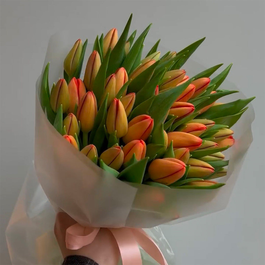 Sunset Charm Tulip Bouquet