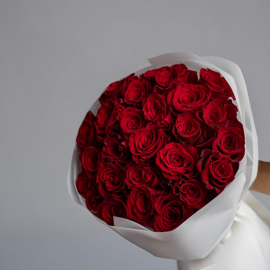25 Red Roses Bouquet – Classic & Romantic
